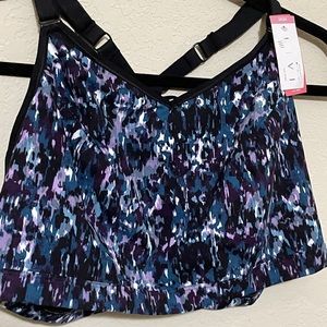 SHIPS TODAY NWT Lane Bryant (LIVI) wire free sports bra with strappy back